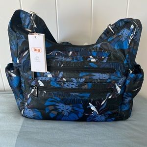 Lug Camper 3 Crossbody Bag - Botanical Black NWT